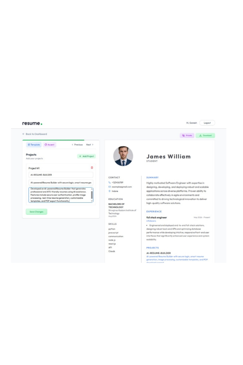 AI Resume Builder